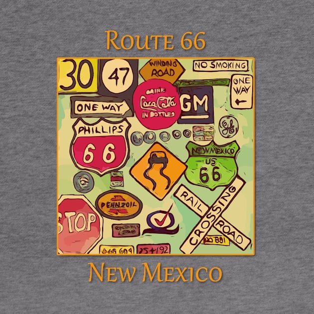 Signs from the historic Route 66 by WelshDesigns